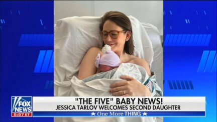 Jessica Tarlov and her new baby