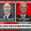 Special Counsel lawyer Michael Dreeben and Justice Neil Gorsuch