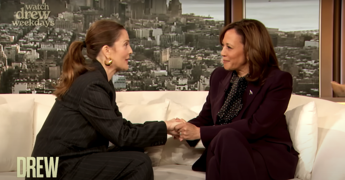 Drew Barrymore, Kamala Harris Cringe Exchange Goes Viral