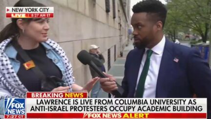 Columbia Protester Shuts Down Fox Interview