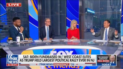 Lawrence Jones,Steve Doocy, Ainsley Earhardt, and Briane Kilmeade