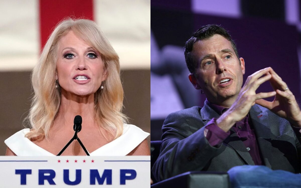 KellyAnne Conway and David Plouffe