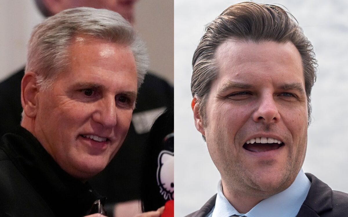 Kevin McCarthy and Matt Gaetz