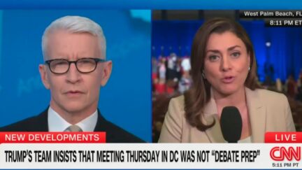 Anderson Cooper and Kristen Holmes