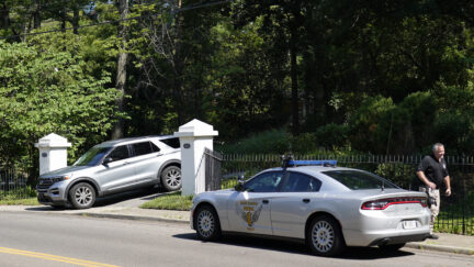 Cars outside JD Vance's home
