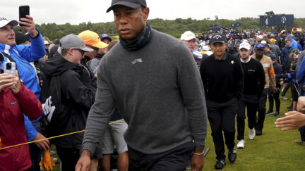 Tiger Woods at British Open