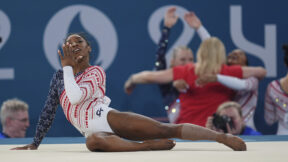 Simone Biles floor routine at Paris Olympics