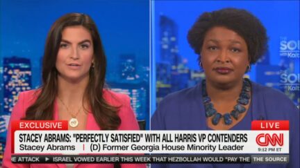 Kaitlan Collins and Stacey Abrams