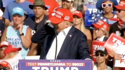 Image via screenshot from Trump campaign live stream.