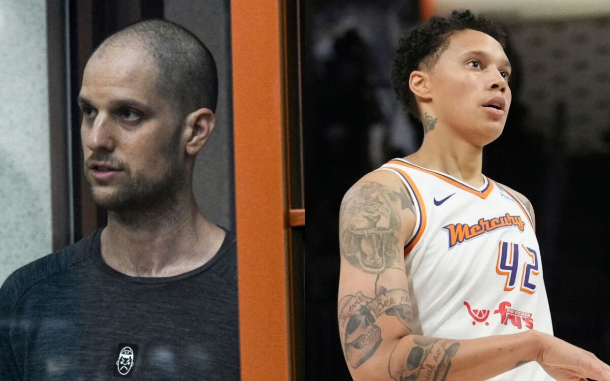 Evan Gershkovich and Brittney Griner