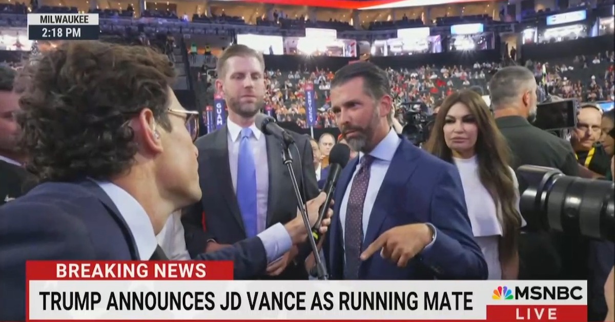 Don Jr. Rips MSNBC Reporter at RNC