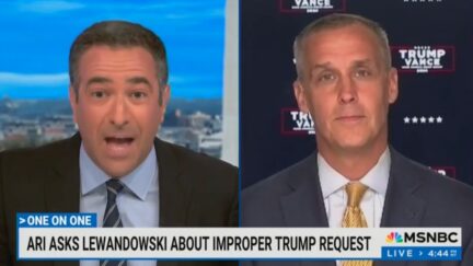 Ari Melber and Corey Lewandowski