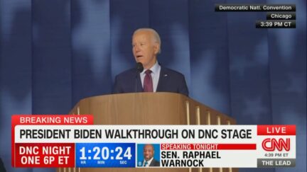 Joe Biden at DNC walkthru