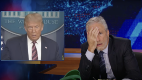 Jon Stewart Roasts Trump Recycling Biden Insults for Harris