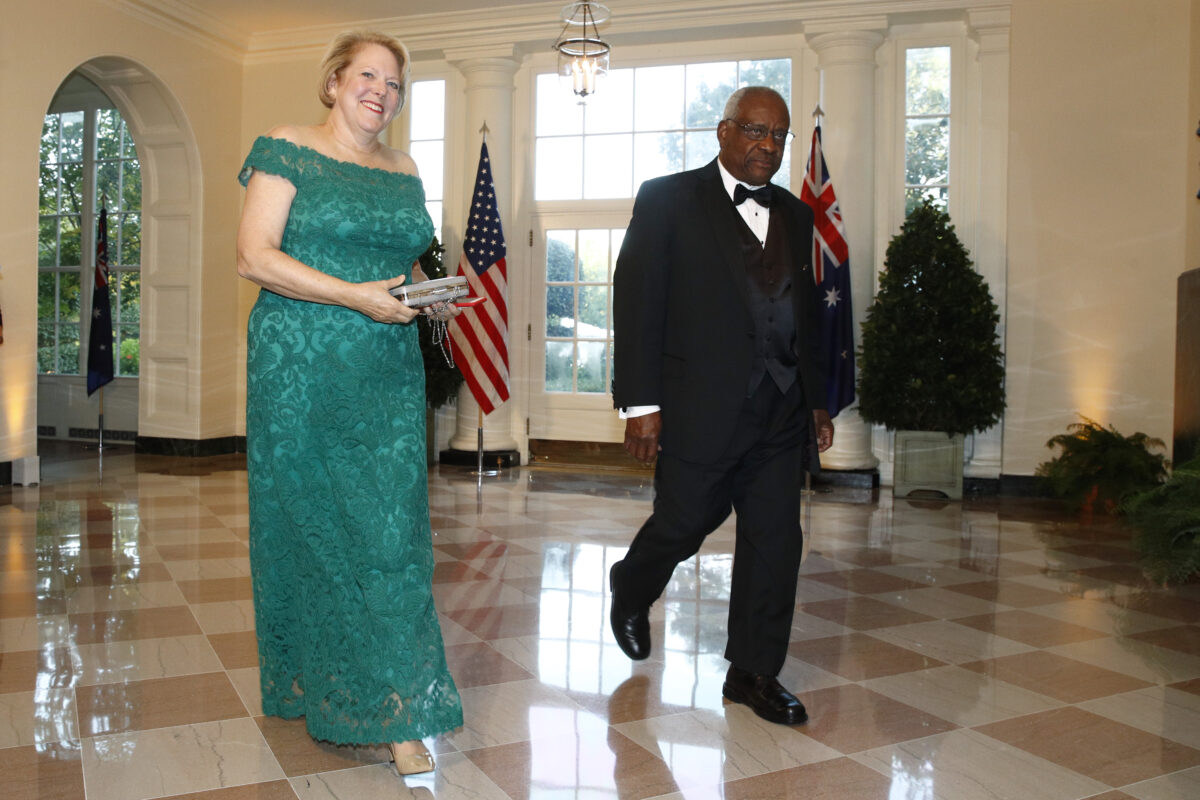 Ginni Thomas and Clarence Thomas at 2019 State Dinner