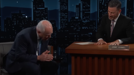 Tim Walz with Jimmy Kimmel