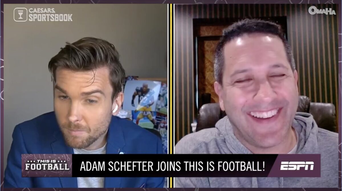 Adam Schefter reveals the weirdest place he's broken a story