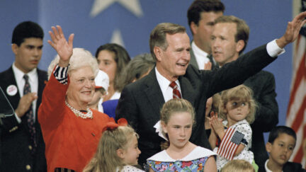 George HW Bush with family