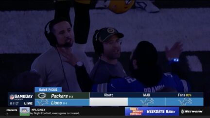 Matt LaFleur confronts Lions fan