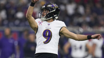 Baltimore Ravens kicker Justin Tucker