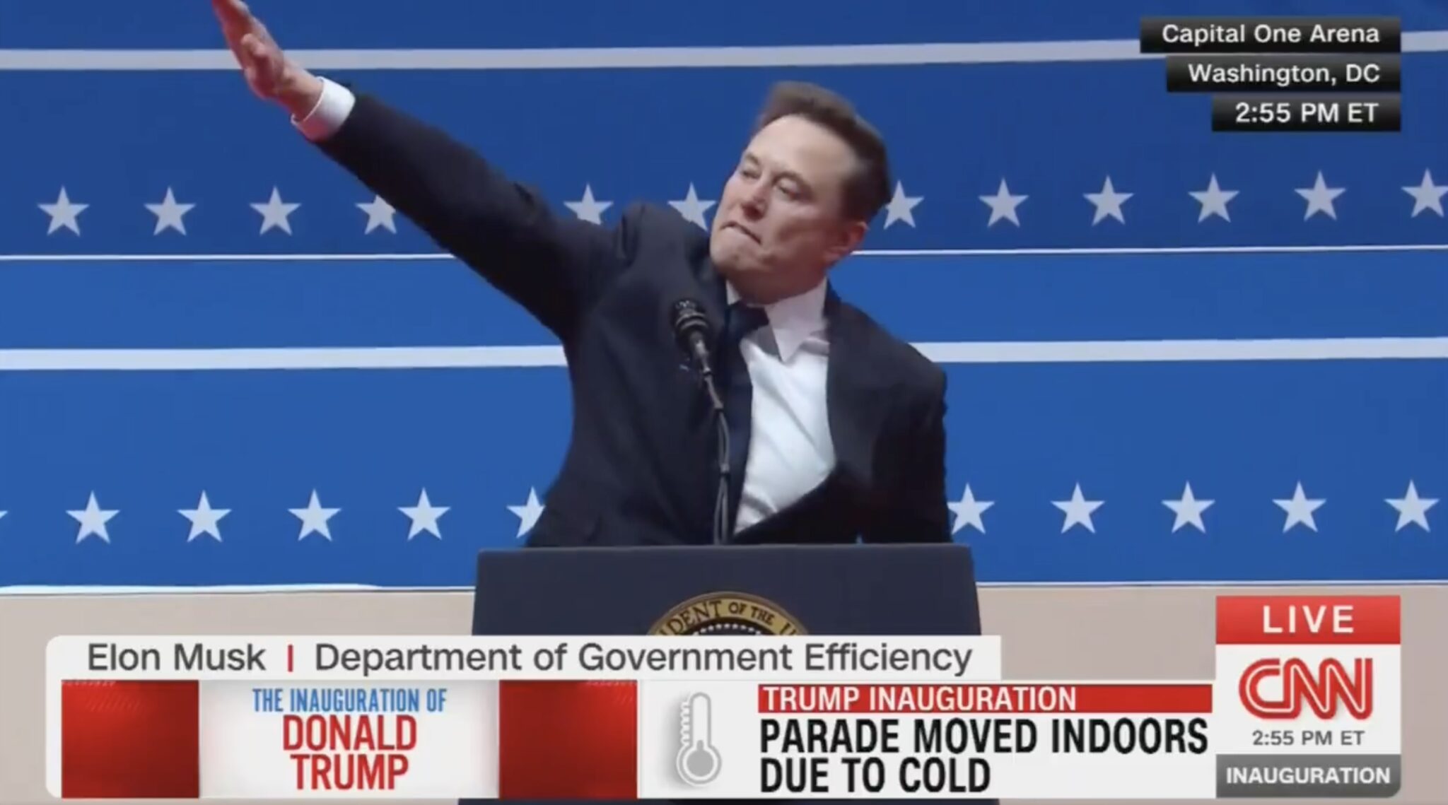ADL Says Elon Musk’s ‘Awkward Hand Gesture’ Was ‘Not a Nazi Salute