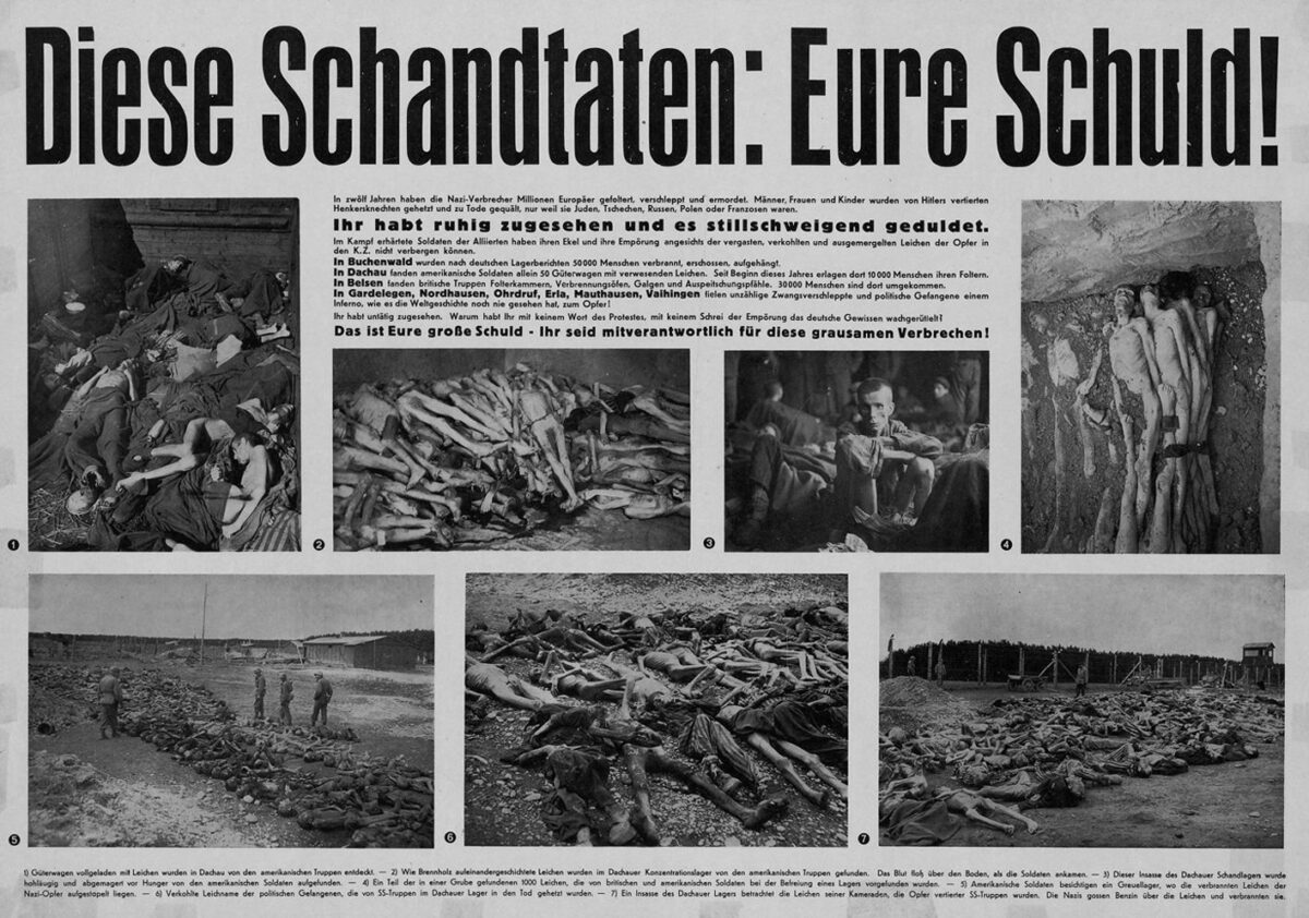 poster distributed by Allied occupation forces in postwar Germany