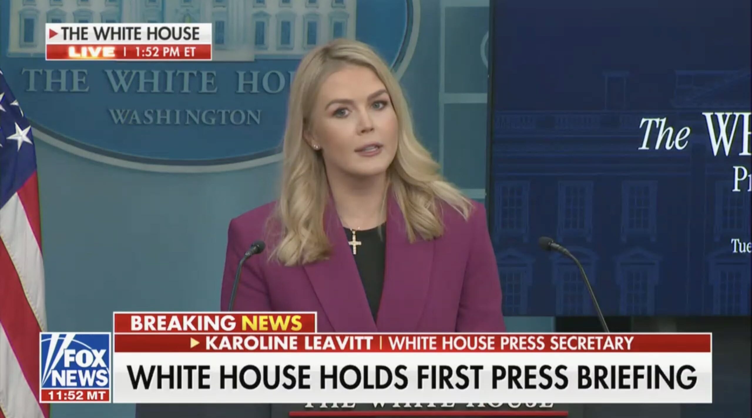 White House Press Secretary Karoline Leavitt