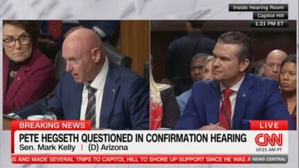 Sen. Mark Kelly questioning Pete Hegseth