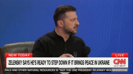 Zelensky at press conference in Kyiv
