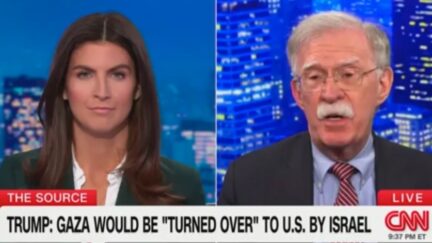 Kaitlan Collins and John Bolton