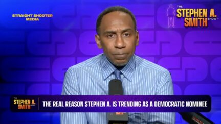 Stephen A. Smith reacts to being included in 2028 primary poll