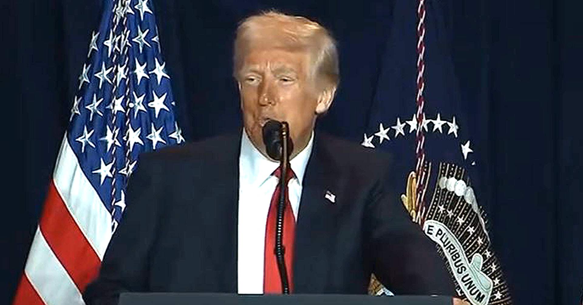 Trump Claims Democrats Are 'Against God' At Prayer Breakfast Speech — Moments Before Saying He's 'A Unifier'