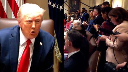 Trump Spins Wild Lies In Cabinet Meeting Rant About CBS Lawsuit Over Kamala Harris Lawsuit