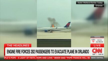 delta plane fire at MCO