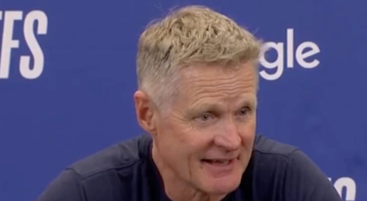 Steve Kerr reacts to explicit Draymond Green chants