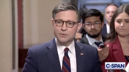 Mike Johnson Fumes At Republicans for Voting with Democrats