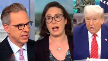 Maggie Haberman And Jake Tapper Snark At Trump Trade Announcement