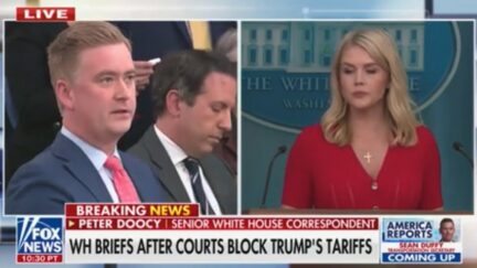 Peter Doocy and Karoline Leavitt