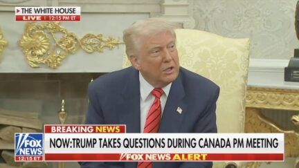 Donald Trump meets with Canadian Prime Minister Mark Carney