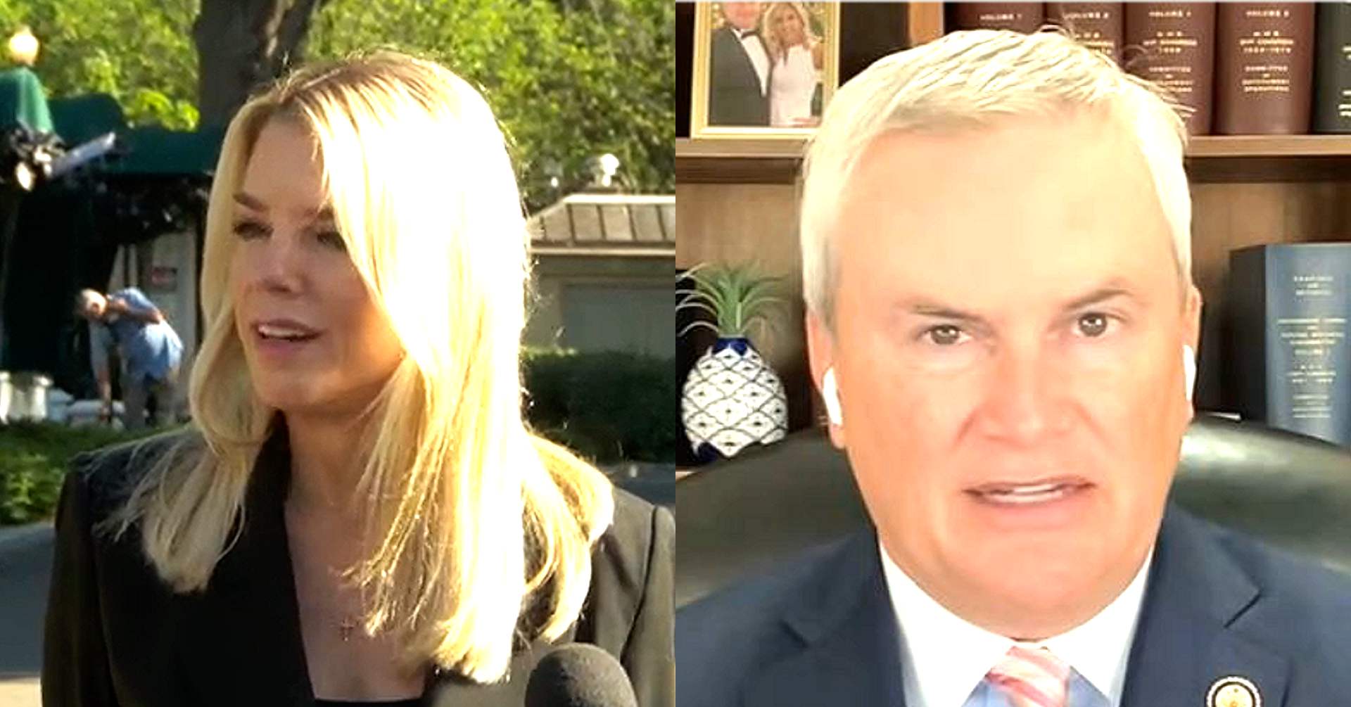 Trump AG Bondi Laughs Out Loud At James Comer Epstein Files Rant