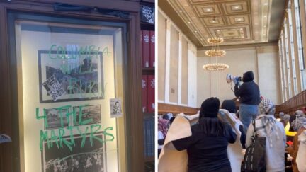 Columbia University protests at Butler Library May 7, 2025