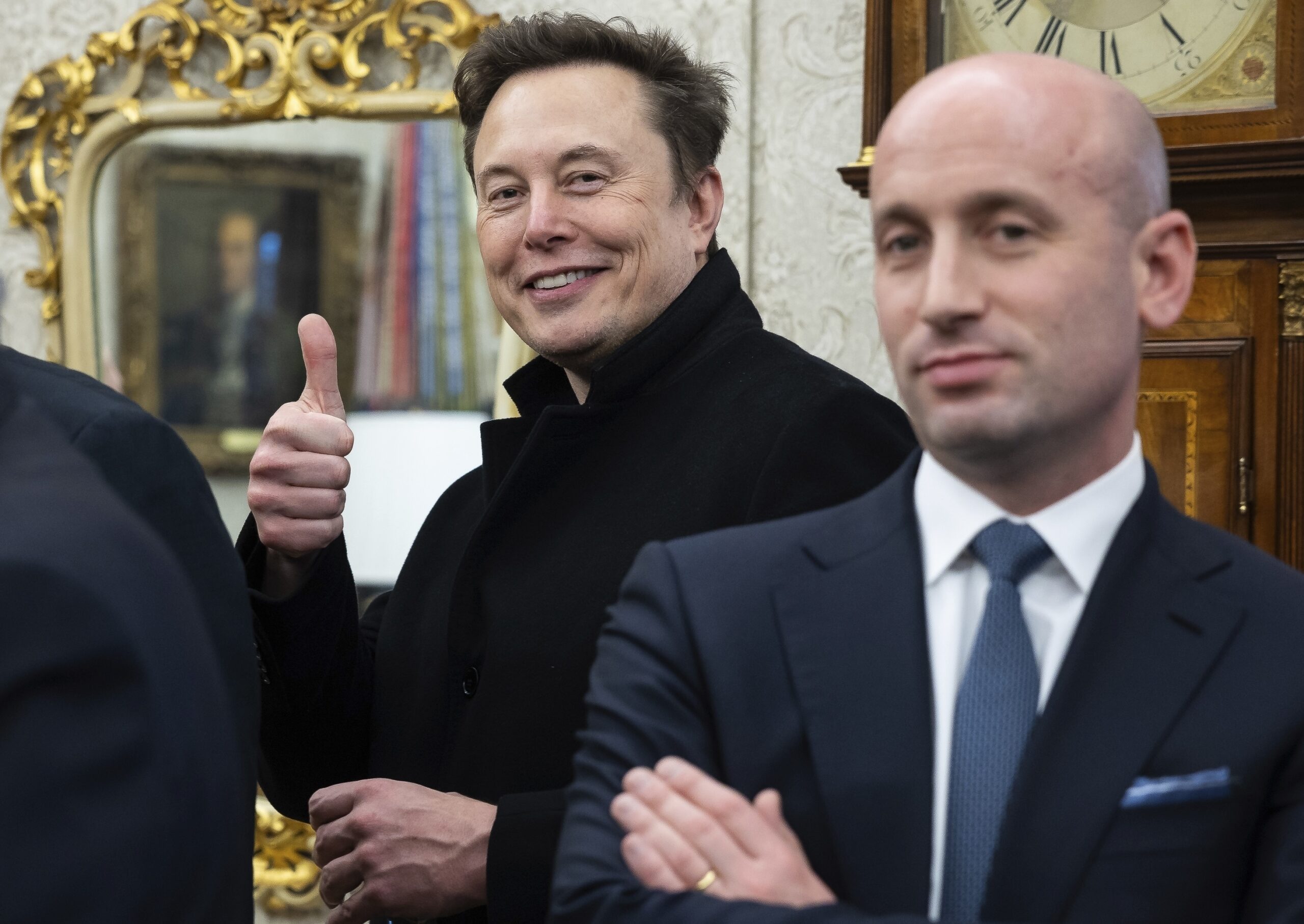 Elon Musk and Stephen Miller
