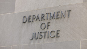 Department of Justice/DOJ/sign