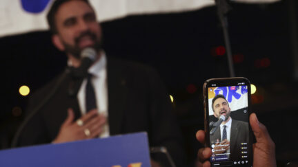 Zohran Mamdani caught on iPhone