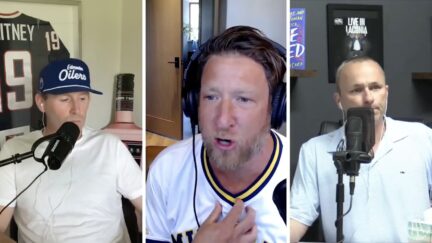 Dave Portnoy and Kirk Minihane