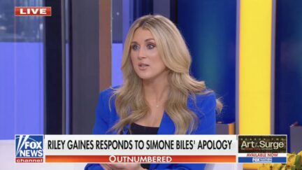 Riley Gaines responds to Simone Biles' apology