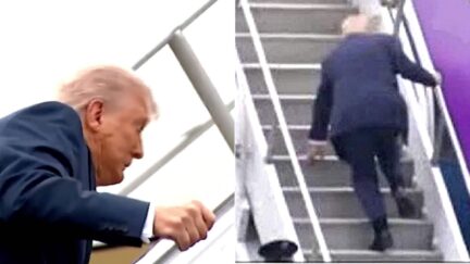 Top Dem Seizes On Brutal Trump Mockery Over Stumble Up Air Force One Stairs