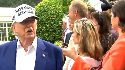 Trump Lashes Out At CNN Reporter At Flag Photo Op