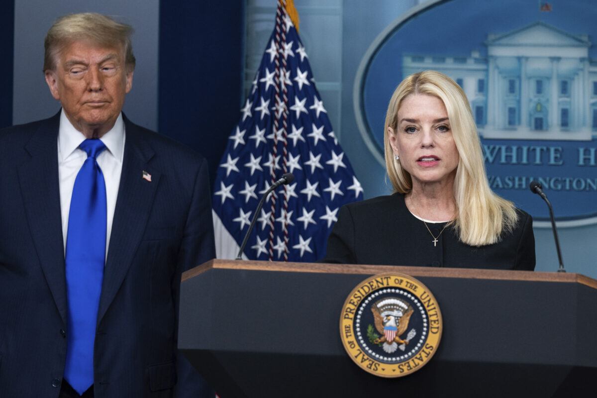 Donald Trump and Pam Bondi