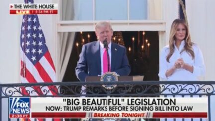 Trump White House balcony